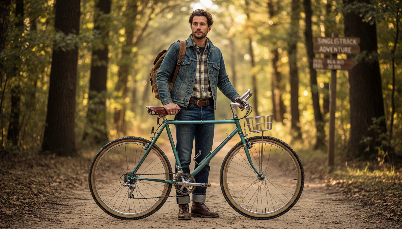 イケてるオヤジは自転車もおしゃれも諦めない！クロモリ自転車×アメカジが最高な理由。時代を超えて愛される「本物」の魅力に迫る