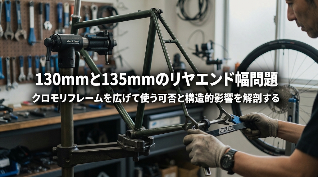 130mmと135mmのリヤエンド幅問題。クロモリフレームを広げて使う可否と構造的影響を解剖する
