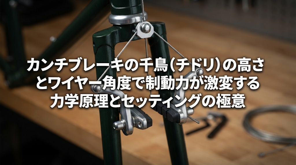 カンチブレーキの千鳥（チドリ）の高さとワイヤー角度で制動力が激変する力学原理とセッティングの極意