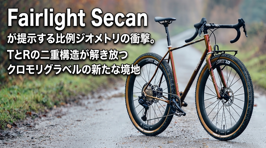 Fairlight Secanが提示する比例ジオメトリの衝撃。TとRの二重構造が解き放つクロモリグラベルの新たな境地