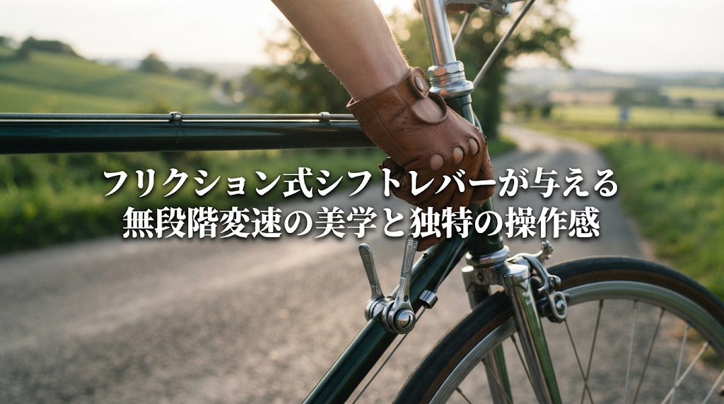 フリクション式シフトレバーが与える無段階変速の美学と独特の操作感