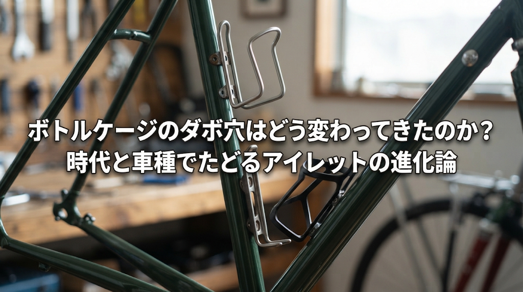 ボトルケージのダボ穴はどう変わってきたのか？時代と車種でたどるアイレットの進化論
