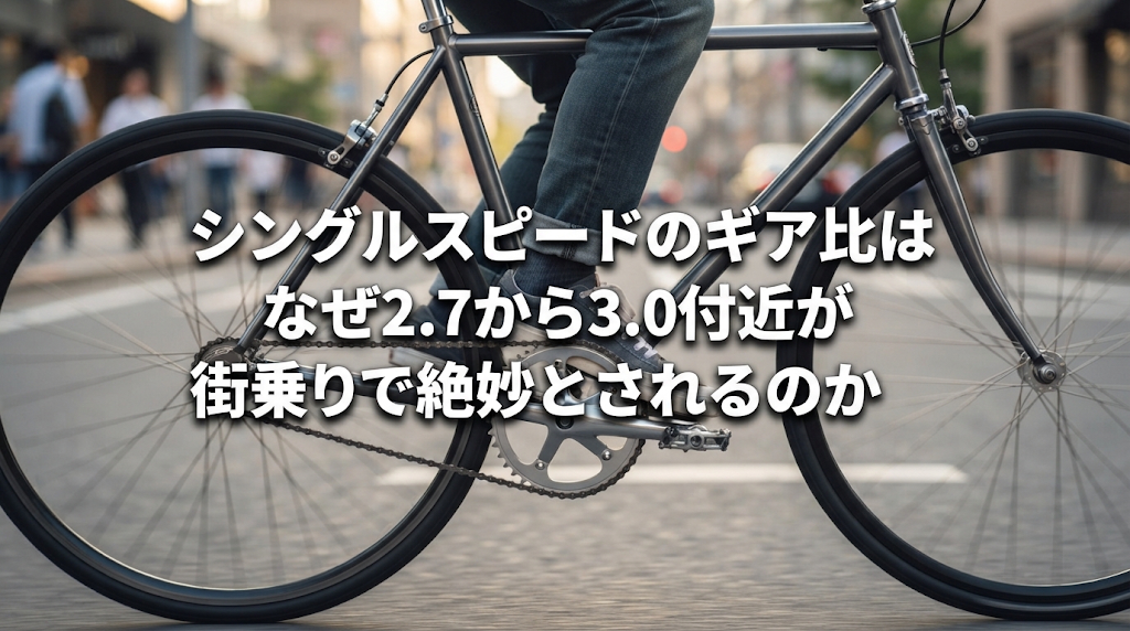 シングルスピードのギア比はなぜ2.7から3.0付近が街乗りで絶妙とされるのか