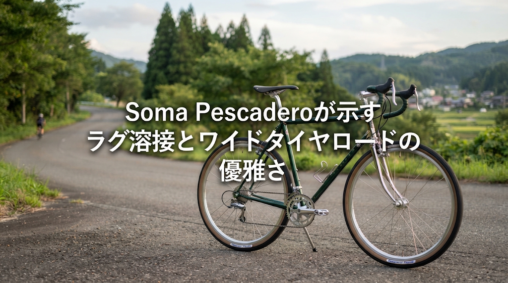 Soma Pescaderoが示すラグ溶接とワイドタイヤロードの優雅さ