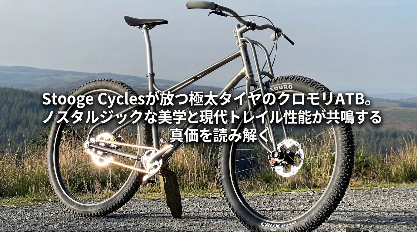 Stooge Cyclesが放つ極太タイヤのクロモリATB。ノスタルジックな美学と現代トレイル性能が共鳴する真価を読み解く